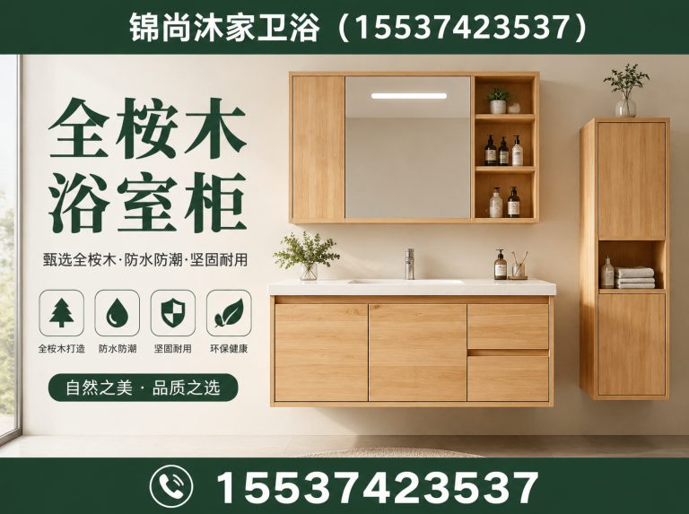 许昌经济技术开发区实木烤漆浴室柜展示图